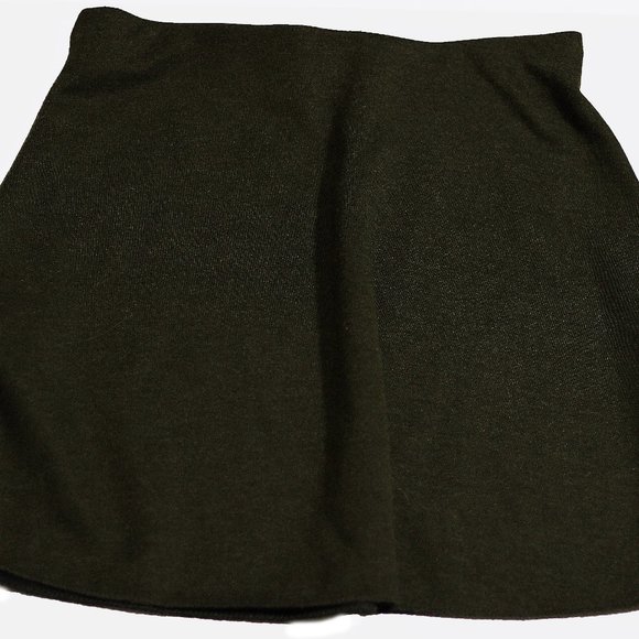 Zara Trafaluc Fall/Winter Skirt Army Green NWOT - Picture 1 of 5